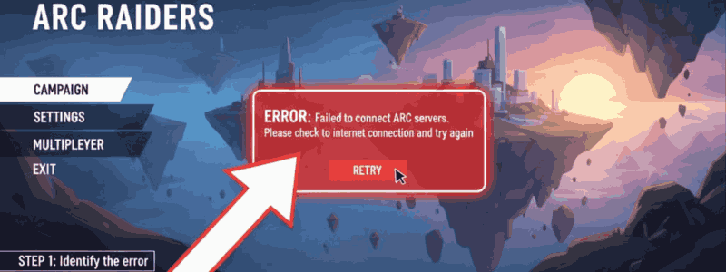 ARC Raiders game not launching error screen PC