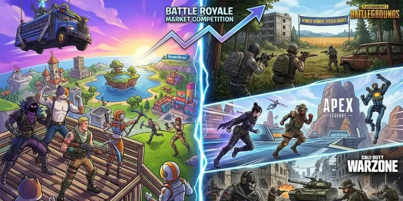 Fortnite competing with other battle royale games.