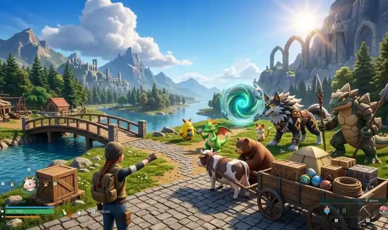 Palworld player team preparing for adventure