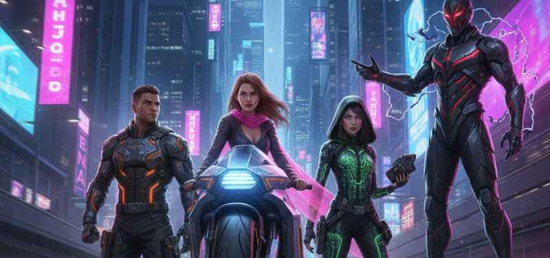 ARC Riders characters guide - protagonist and team