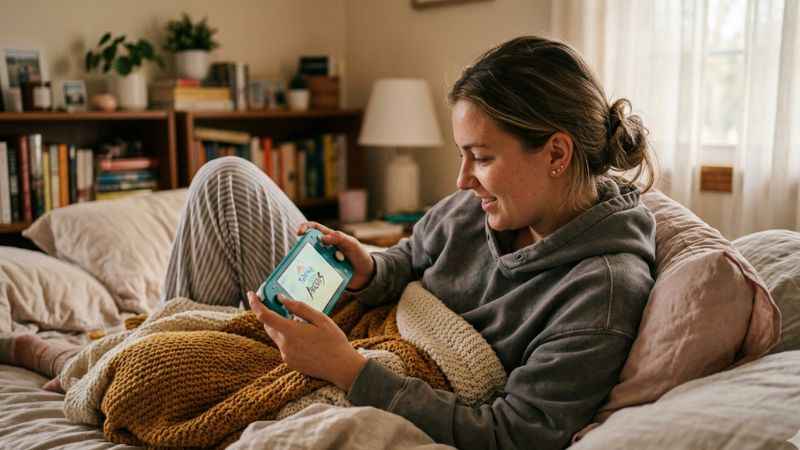 nintendo switch lite handheld gaming cozy lifestyle portable console
