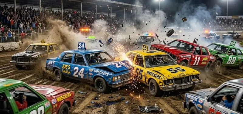 Demolition racing game for low-end PCs.