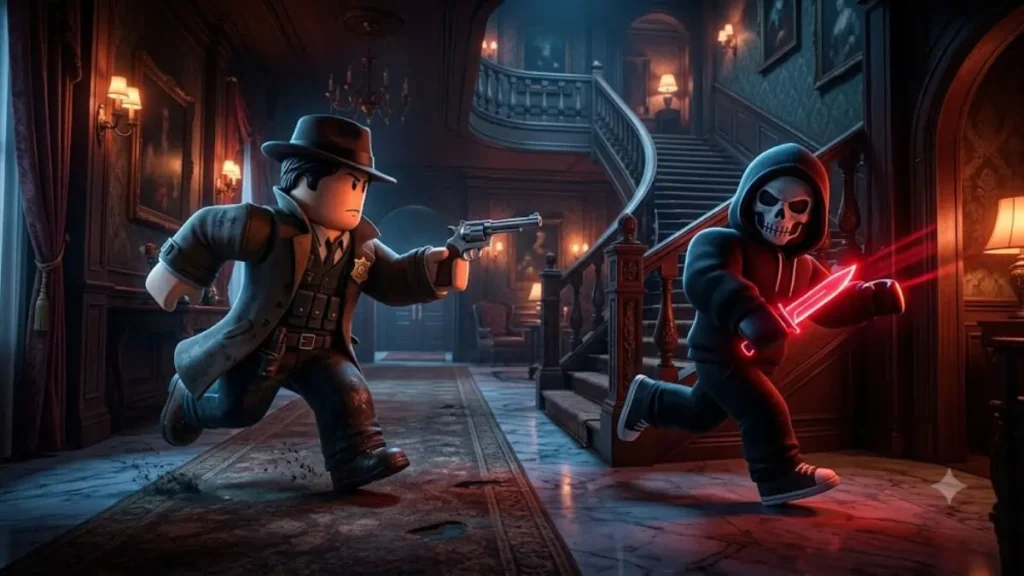 Murder Mystery 2 Metan Hub Script featuring Silent Aim, Kill Aura, ESP, and customization tools
