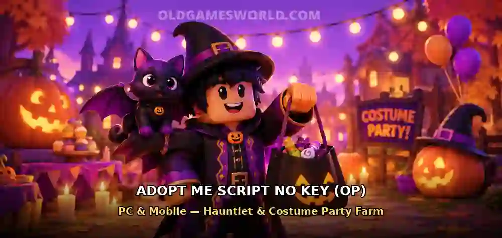 Adopt Me Script No Key OP — Hauntlet and Costume Party farm thumbnail