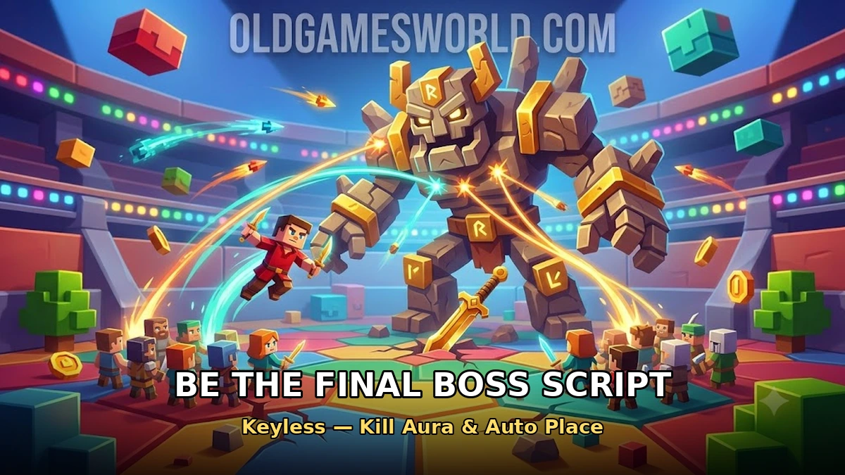 Be the Final Boss Script (Keyless) – Kill Aura & Auto Place