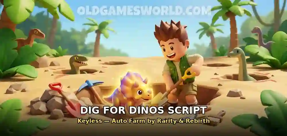 Dig for Dinos Script (OP, Keyless) – Auto Farm by Rarity & Rebirth Dinos