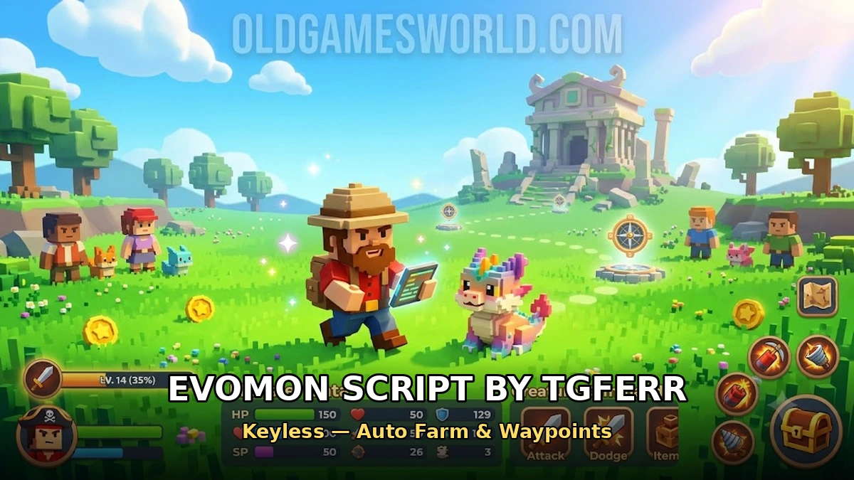 Evomon Script by Tgferr (Keyless) – Auto Farm & Waypoints