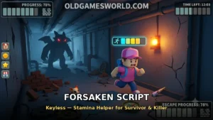 Forsaken script keyless — stamina helper thumbnail for survivor and killer