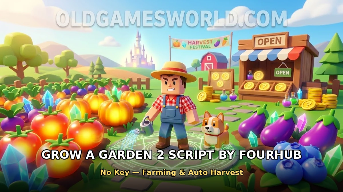 Grow a Garden 2 Script by FourHub (No Key) – Farming & Auto Harvest