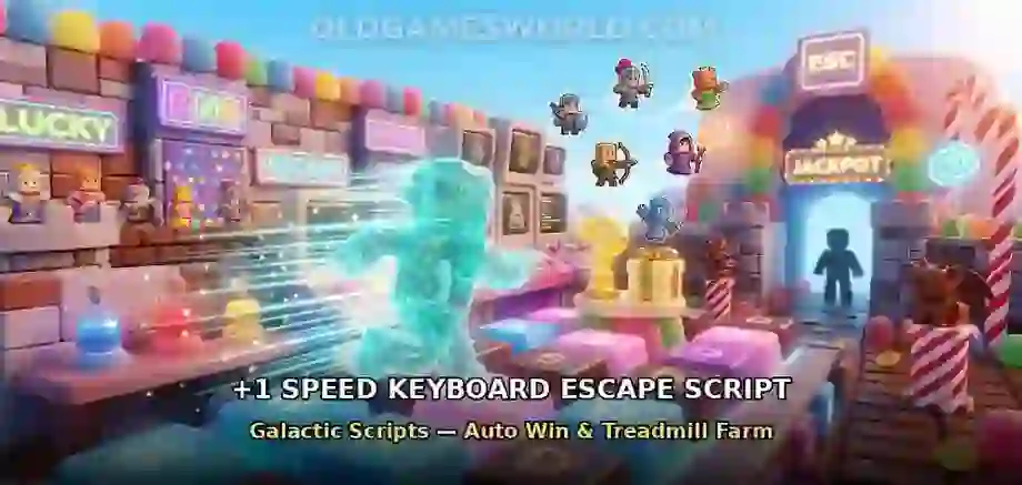 +1 Speed Keyboard Escape Script by Galactic Scripts — auto win and treadmill farm thumbnail