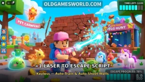 +1 Laser to Escape script keyless — auto train and auto shoot walls thumbnail