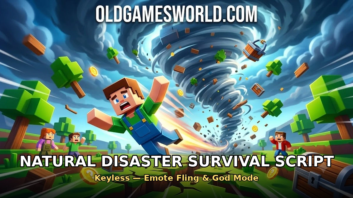 Natural Disaster Survival Script (Keyless) – Emote Fling & God Mode