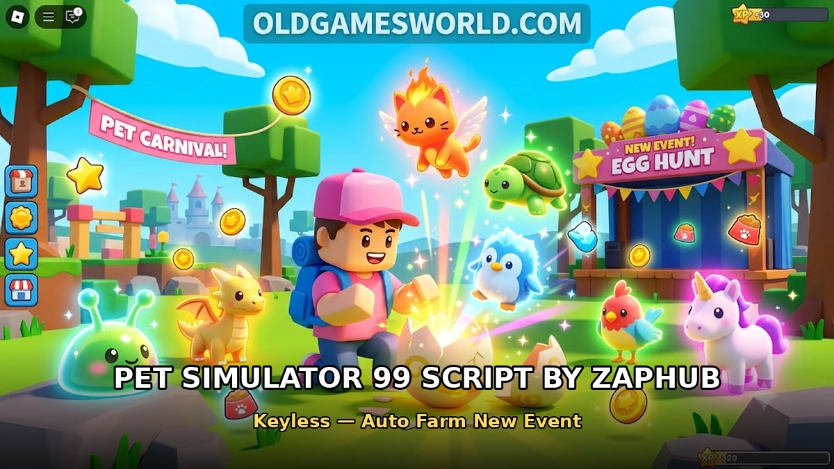 Pet Simulator 99 Script by ZapHub (Keyless) – Auto Farm New Event