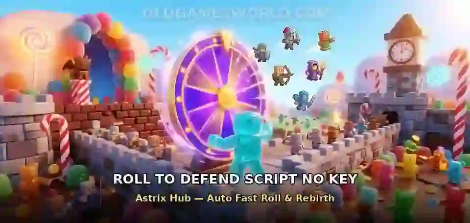 Roll to Defend Script No Key — Astrix Hub auto fast roll thumbnail