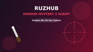 RuzHub keyless script for Murder Mystery 2 — silent aim and auto farm thumbnail