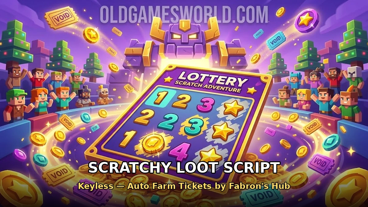 Scratchy Loot Script (Keyless) – Auto Farm Tickets by Fabron’s Hub