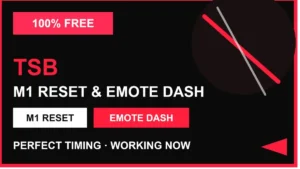 TSB M1 Reset and Emote Dash Script thumbnail showing M1 reset and emote dash features