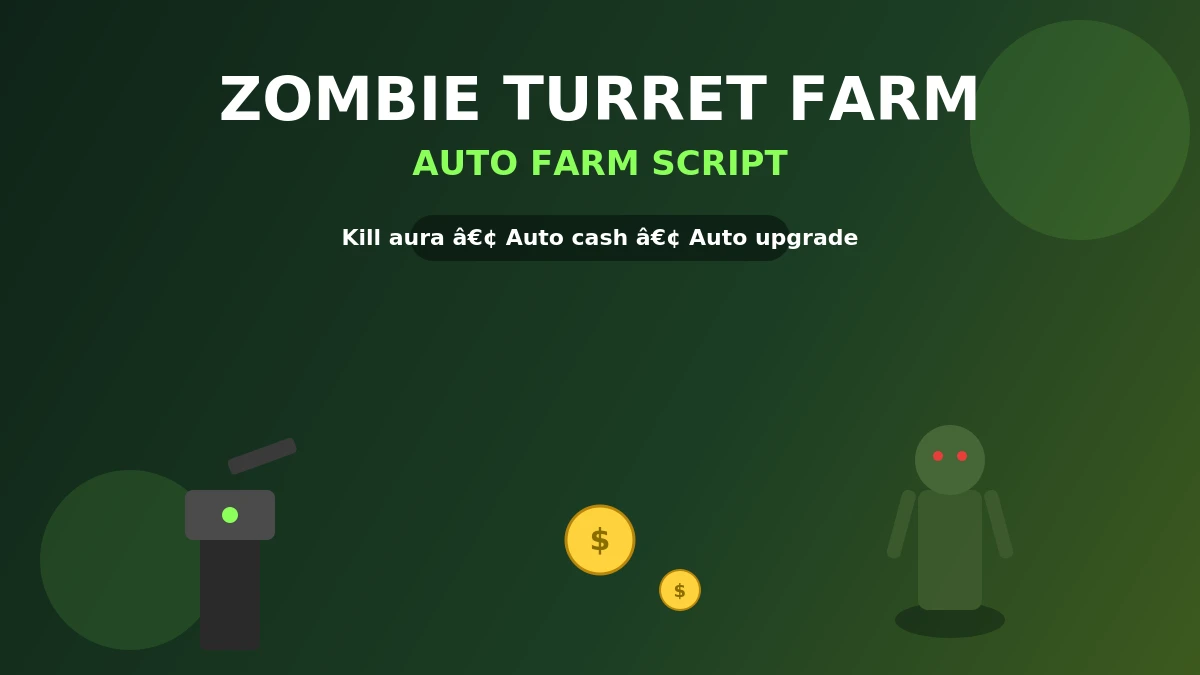 Zombie Turret Farm Auto Farm Script by S0ftKillz