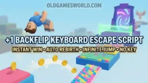 +1 Backflip Keyboard Escape Script with Instant Win, Auto Rebirth, Infinite Jump and No Key features