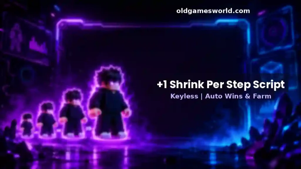 +1 Shrink Per Step Roblox script keyless with Auto Win Fast and Auto Rebirth - OldGamesWorld