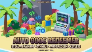 Auto Code Redeemer Steal a Brainrot Script with ZynnHub and Auto Redeem features