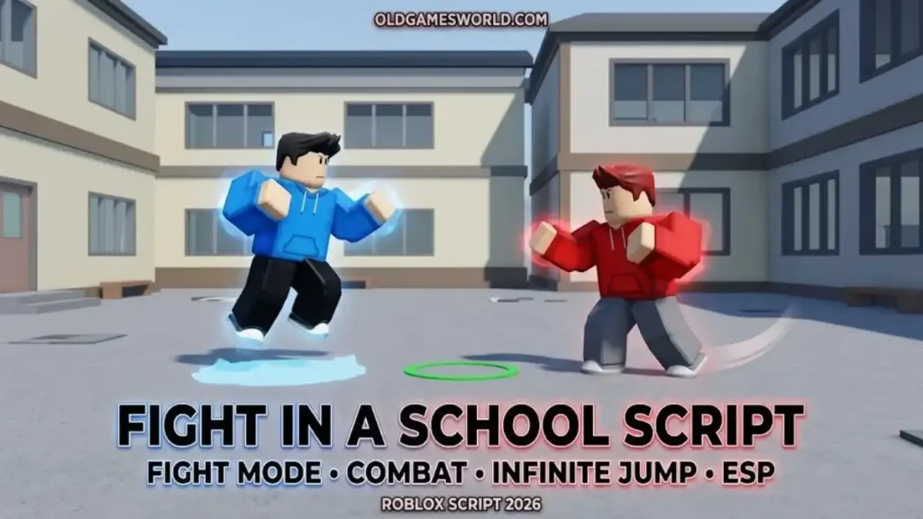 Fight in a School Script with Fight Mode, Combat, Infinite Jump, Click Teleport and ESP