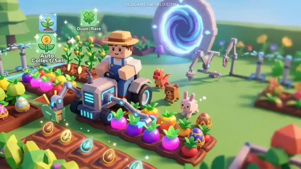 Grow a Garden Roblox script thumbnail with auto farm, rare pets, seeds and automated harvesting