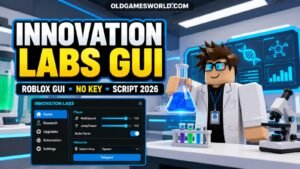 Innovation Labs GUI Script with No Key access and a clean Roblox interface