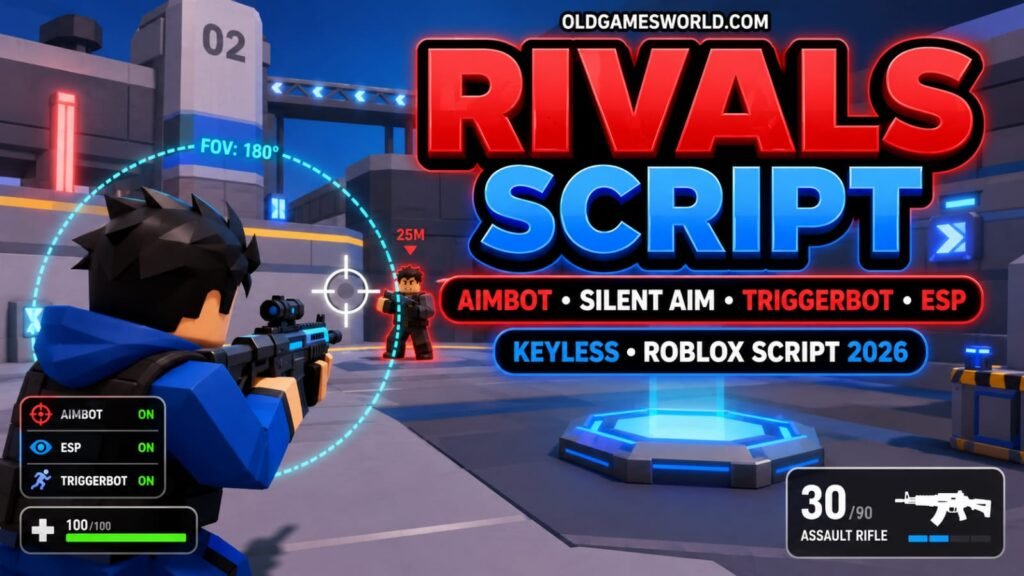 RIVALS Script 2026 with Aimbot, Silent Aim, Triggerbot, ESP and Keyless features