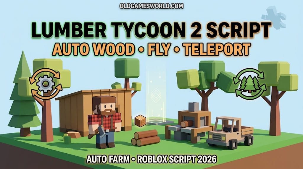 Lumber Tycoon 2 Script 2026 with Auto Wood, Fly, Teleport and Auto Farm tools