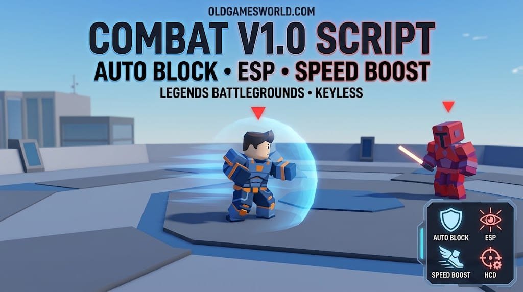 Combat V1.0 Script for Legends Battlegrounds 2026 with Auto Block, ESP and Speed Boost