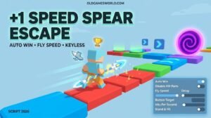+1 Speed Spear Escape Script 2026 with Auto Win, Fly Speed, Disable Kill Parts and Keyless controls