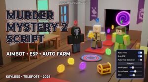 Murder Mystery 2 Aimbot Script 2026 with ESP, Auto Farm, Teleport and Keyless features