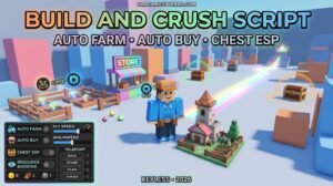 Build and Crush Script 2026 with Auto Farm, Auto Buy, Chest ESP and Keyless features