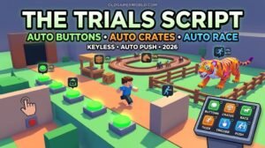 The Trials Script 2026 with Auto Green Buttons, Auto Open Crates, Auto Horse Race and Keyless features