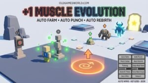 +1 Muscle Evolution Script 2026 with Auto Farm, Auto Punch, Auto Rebirth, Auto Kill Mobs and Auto Wins