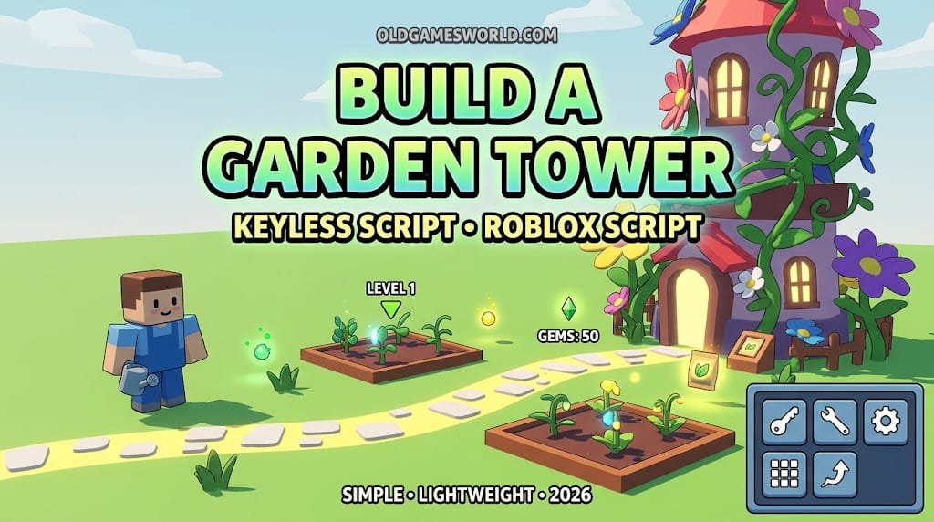 Build a Garden Tower Script 2026 with Keyless access and simple Roblox gameplay utilities