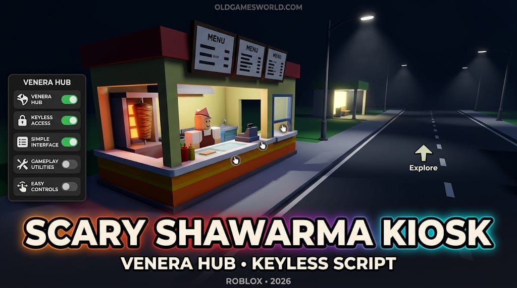 Scary Shawarma Kiosk Script 2026 with Venera Hub and Keyless Roblox gameplay utilities