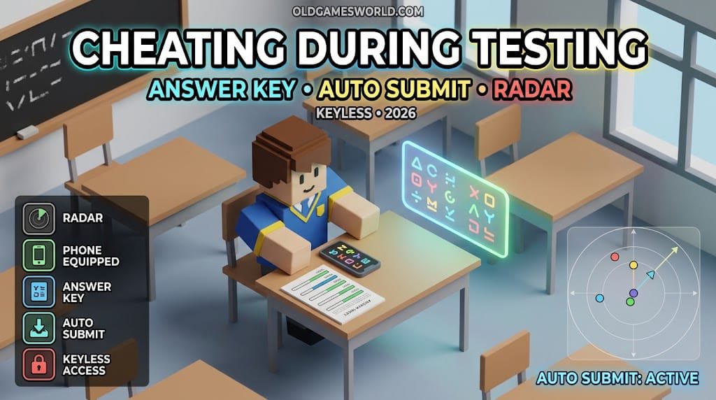Cheating During Testing Script 2026 with Answer Key, Auto Submit, Radar and Keyless access
