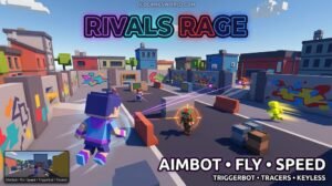 Rivals Rage Script 2026 gameplay with Aimbot, Fly, Speed, Triggerbot, Tracers and Keyless access