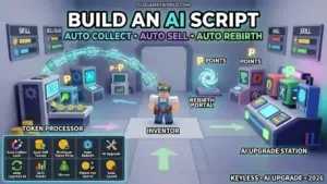 Build an AI Script 2026 with Auto Collect Cash, Auto Sell Tokens, Auto Rebirth and AI Upgrade features