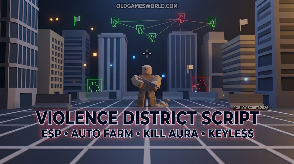 Violence District Script 2026 with ESP, Auto Farm, Kill Aura and Keyless features