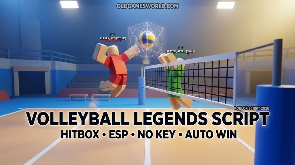 Volleyball Legends Script No Key with Hitbox, ESP and Auto Win features