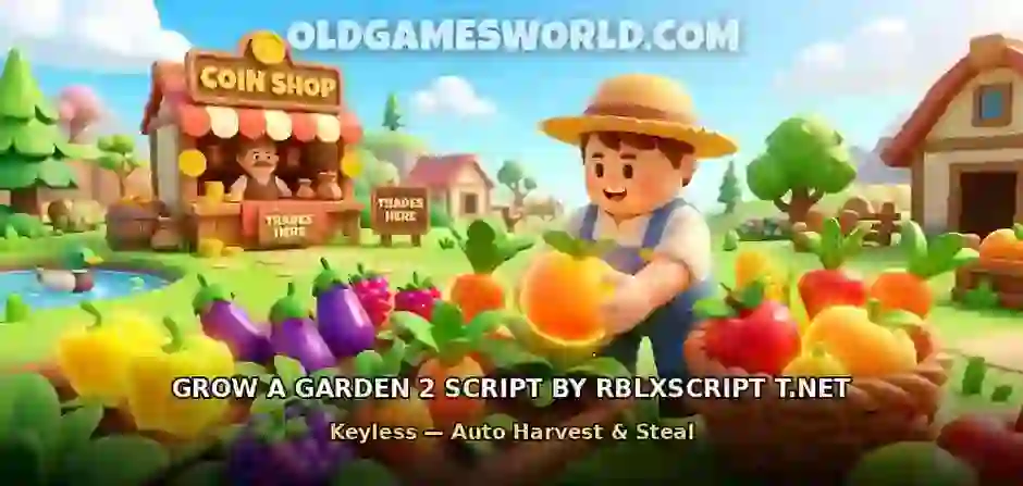 Grow a Garden 2 Script by RBLXSCRIPT T.NET (Keyless) – Auto Harvest & Steal