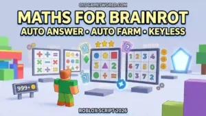 Maths for Brainrot Script 2026 with Auto Answer, Auto Farm and Keyless features