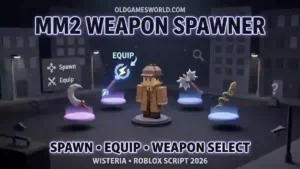 Wisteria MM2 Weapon Spawner Script 2026 with Spawn and Equip controls