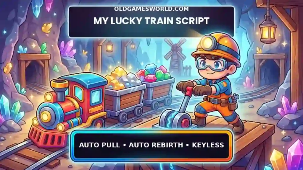 My Lucky Train Roblox script keyless with Auto Pull Lever, Auto Sell and Auto Rebirth