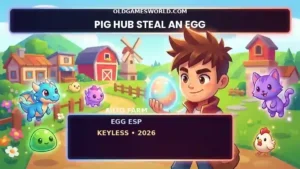 Pig Hub Steal An Egg Roblox script keyless with Auto Farm, Egg ESP and Rare Egg Hunter
