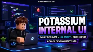Potassium Internal UI Script with Roblox script debugging and developer tools