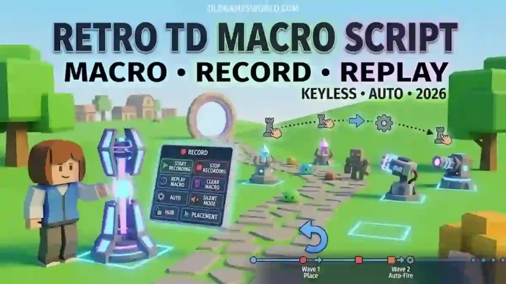 Retro TD Macro Control Script 2026 with Keyless Macro Recording and Replay features